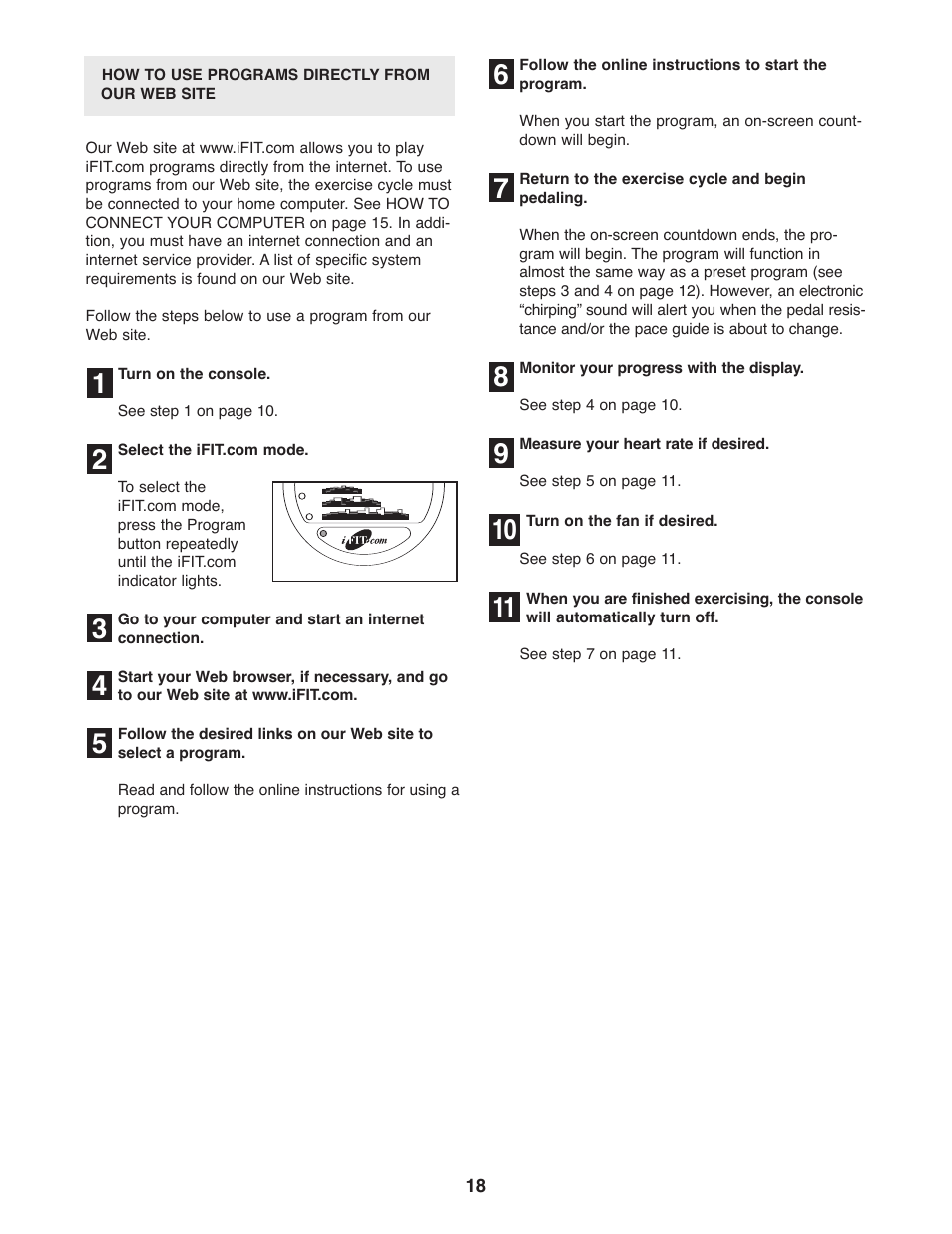 ProForm 831.21522.1 User Manual | Page 18 / 24