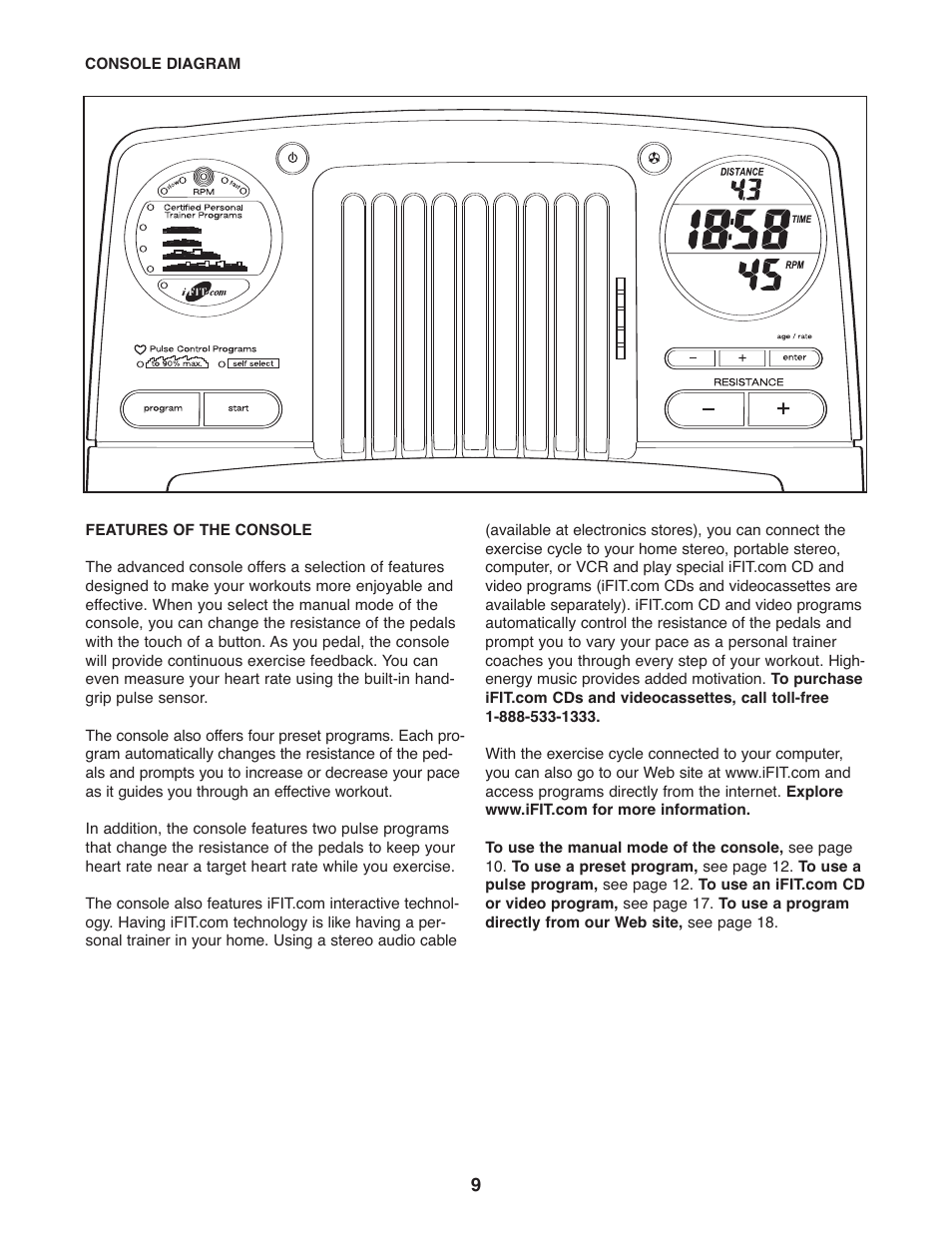 ProForm 831.21522.1 User Manual | Page 9 / 24