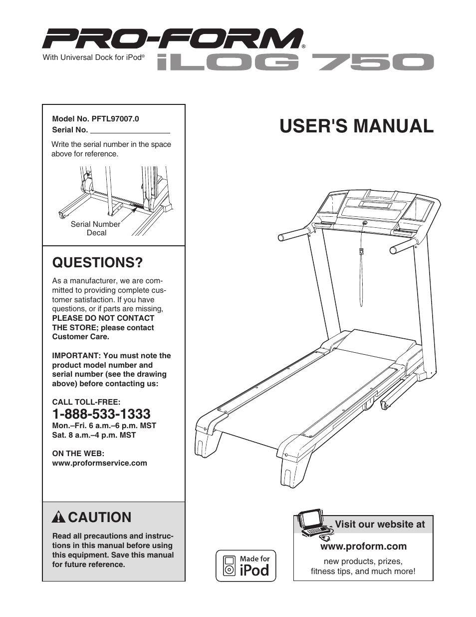 ProForm PFTL97007.0 User Manual | 36 pages