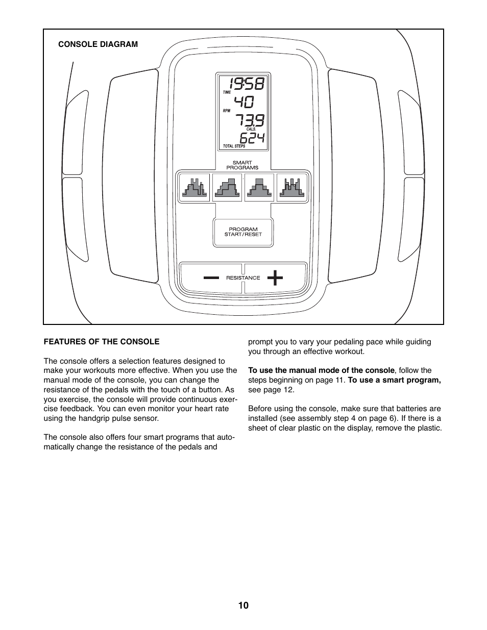 ProForm PFEVEL2486.0 User Manual | Page 10 / 20