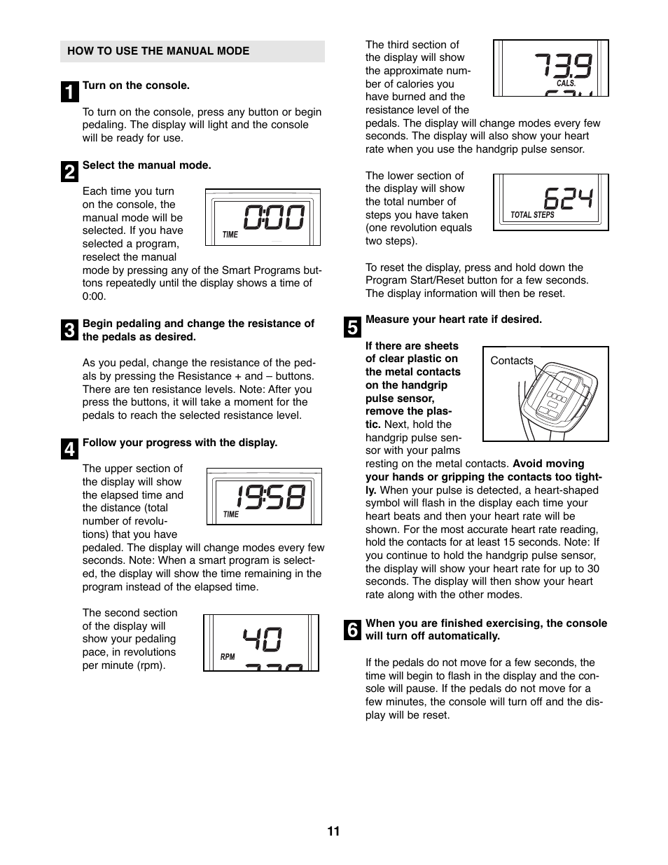 ProForm PFEVEL2486.0 User Manual | Page 11 / 20