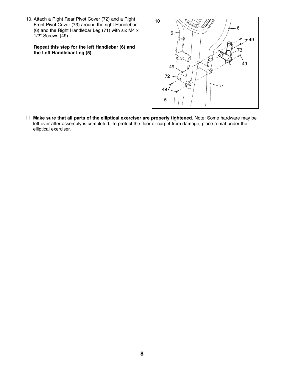 ProForm PFEVEL2486.0 User Manual | Page 8 / 20