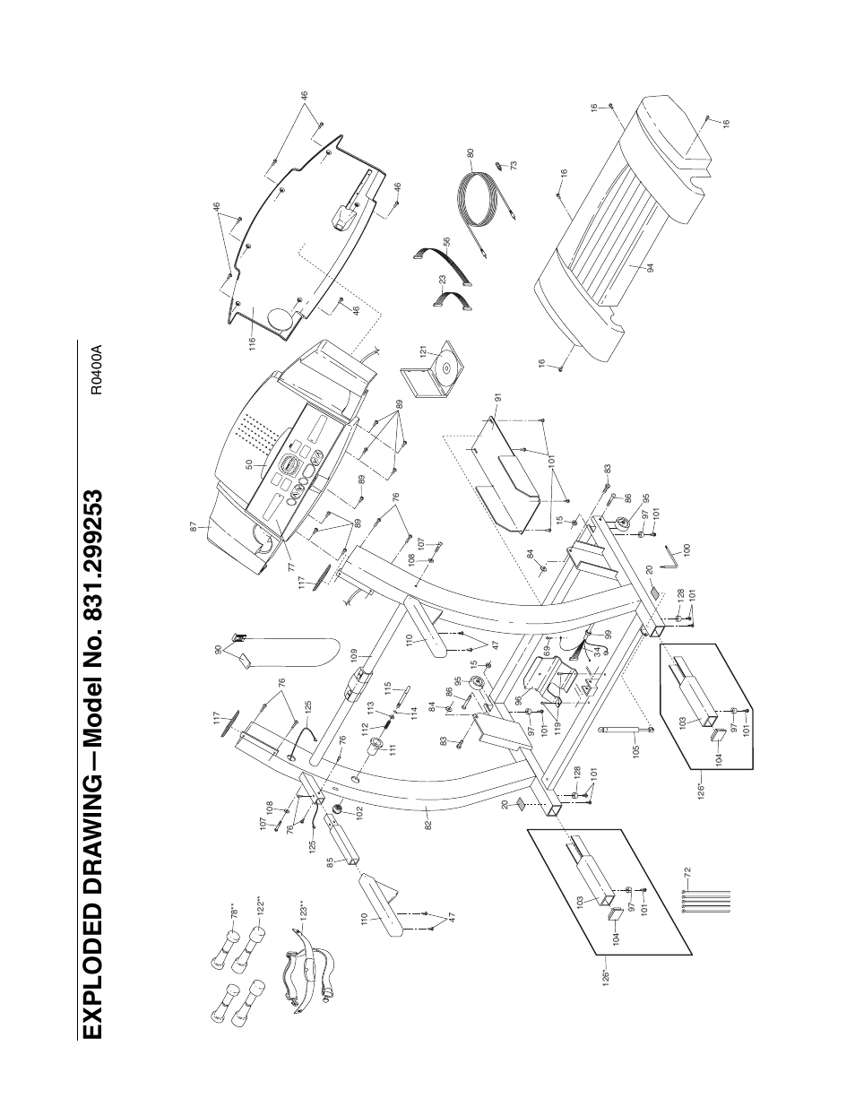 R0400a | ProForm 630DS 831.299253 User Manual | Page 25 / 26