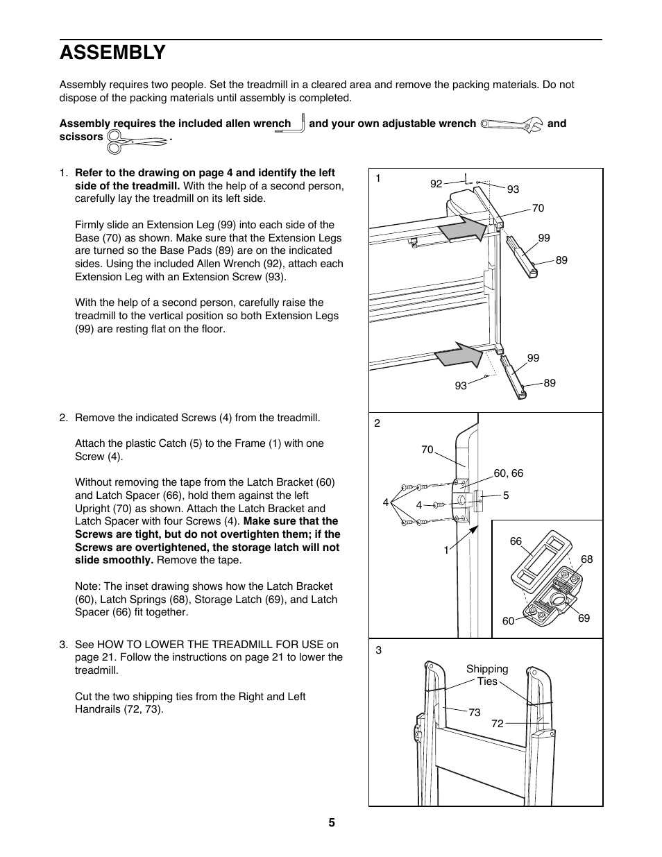 Assembly | ProForm 831.297780 User Manual | Page 5 / 30