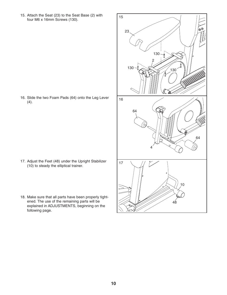 ProForm PFES80040 User Manual | Page 10 / 30