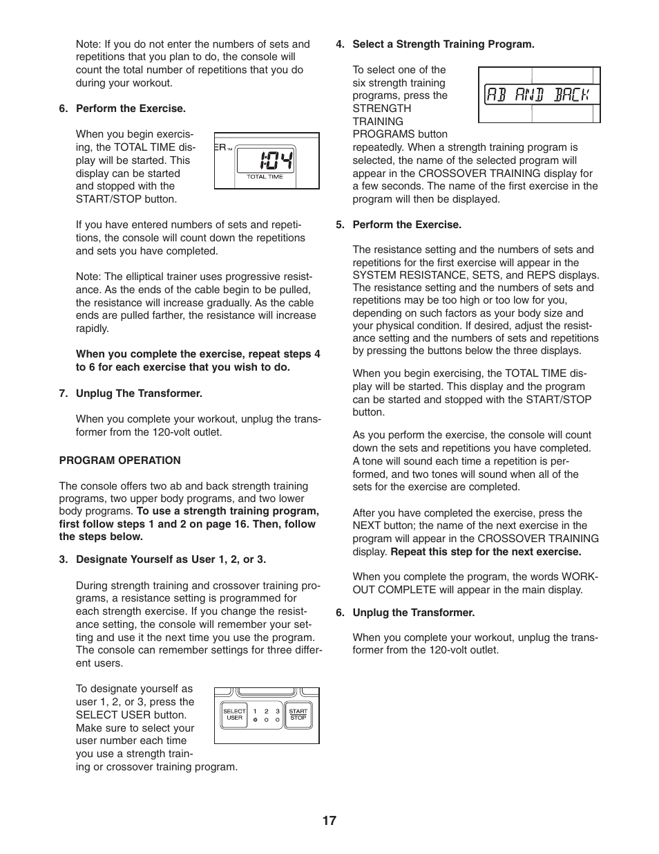 ProForm PFES80040 User Manual | Page 17 / 30