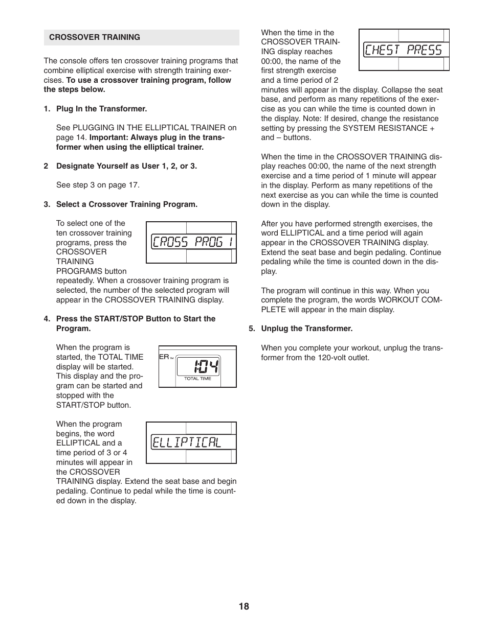 ProForm PFES80040 User Manual | Page 18 / 30