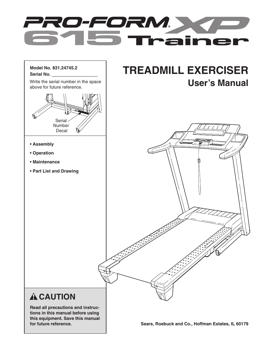 ProForm Trainer 831.24745.2 User Manual | 28 pages