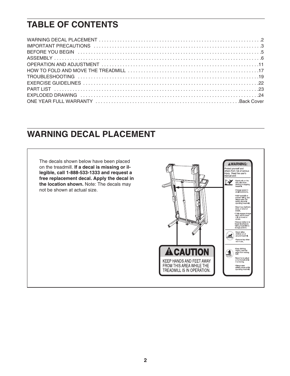 ProForm Trainer 831.24745.2 User Manual | Page 2 / 28