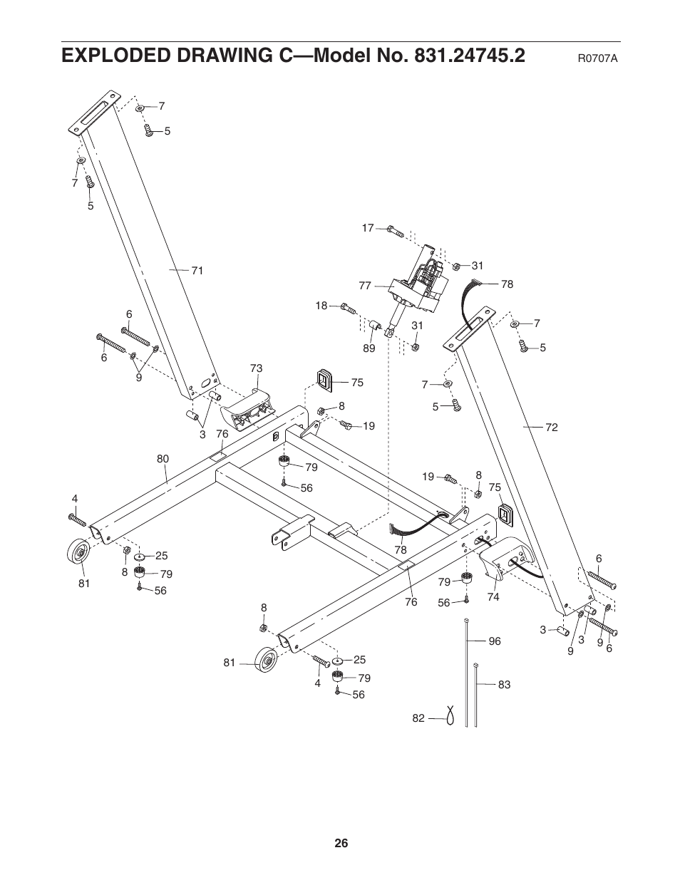 ProForm Trainer 831.24745.2 User Manual | Page 26 / 28