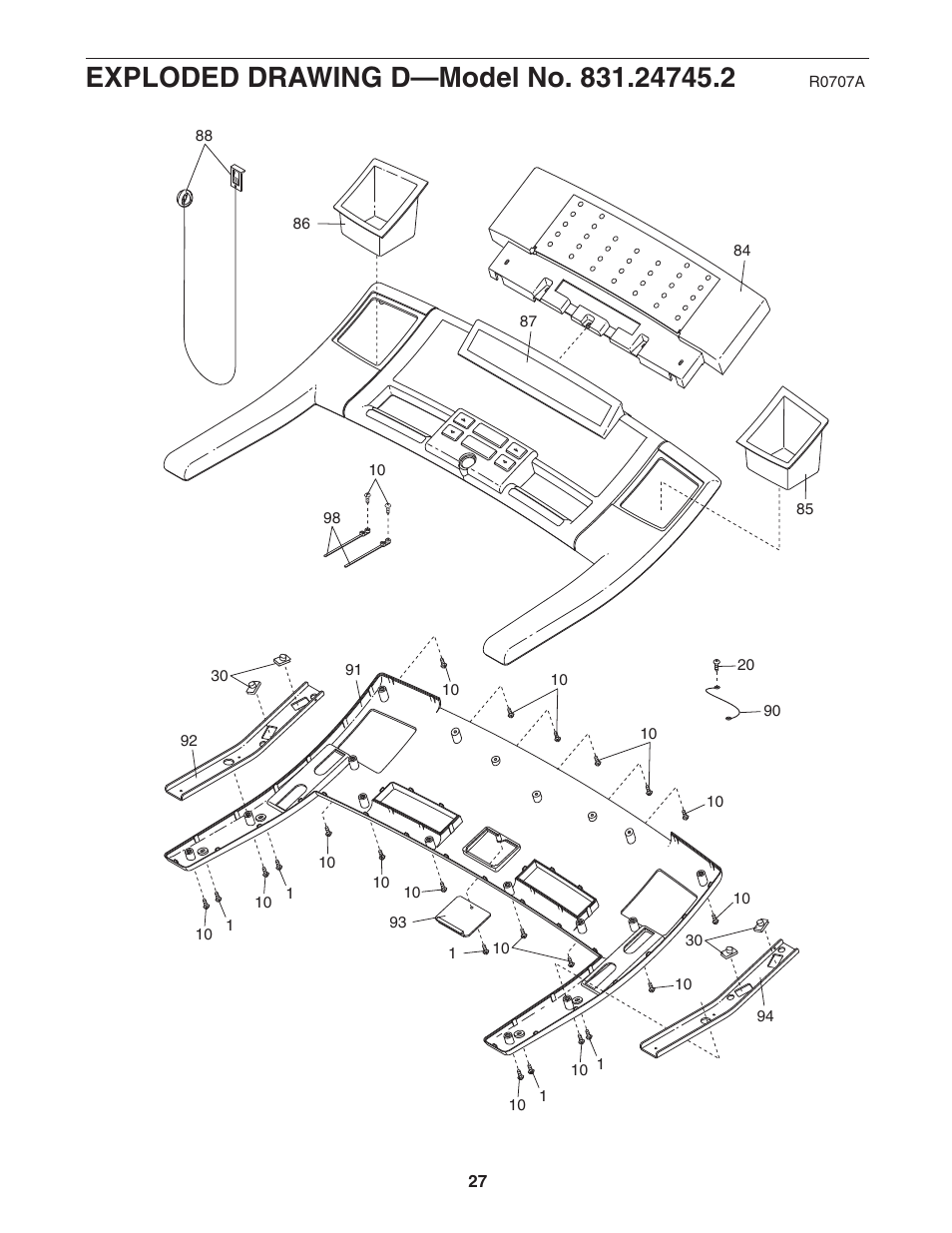 ProForm Trainer 831.24745.2 User Manual | Page 27 / 28