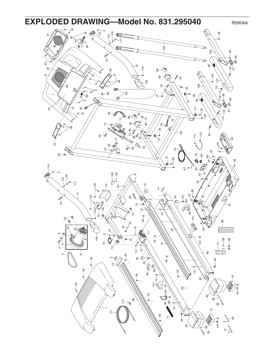 R0904a | ProForm 831.295040 User Manual | Page 29 / 30