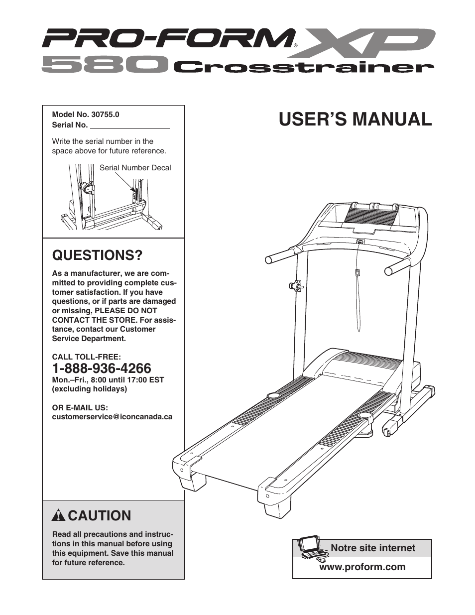 ProForm 30755.0 User Manual | 28 pages