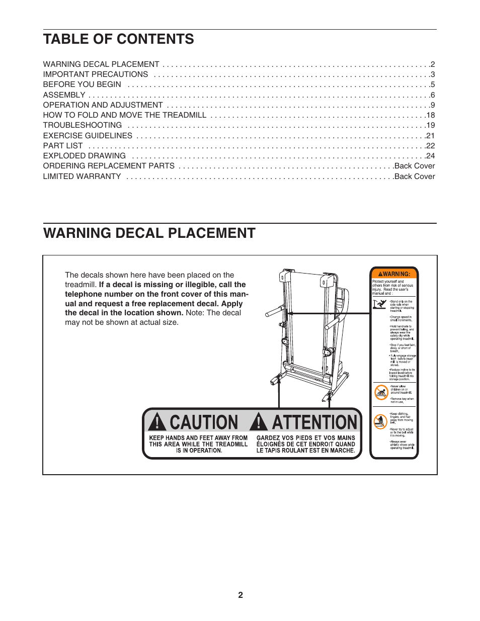 ProForm 30755.0 User Manual | Page 2 / 28
