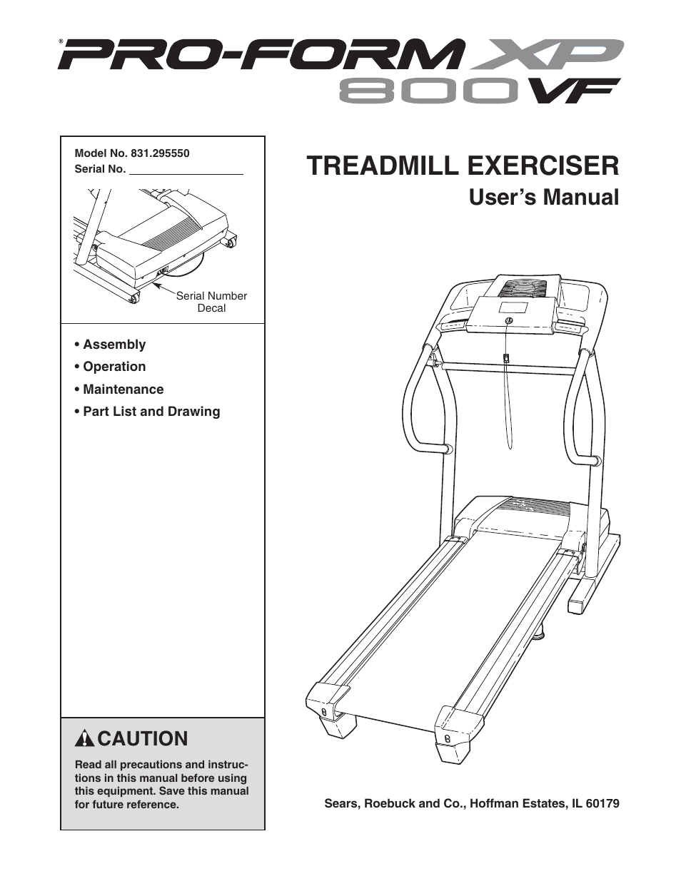 ProForm 831.295550 User Manual | 30 pages