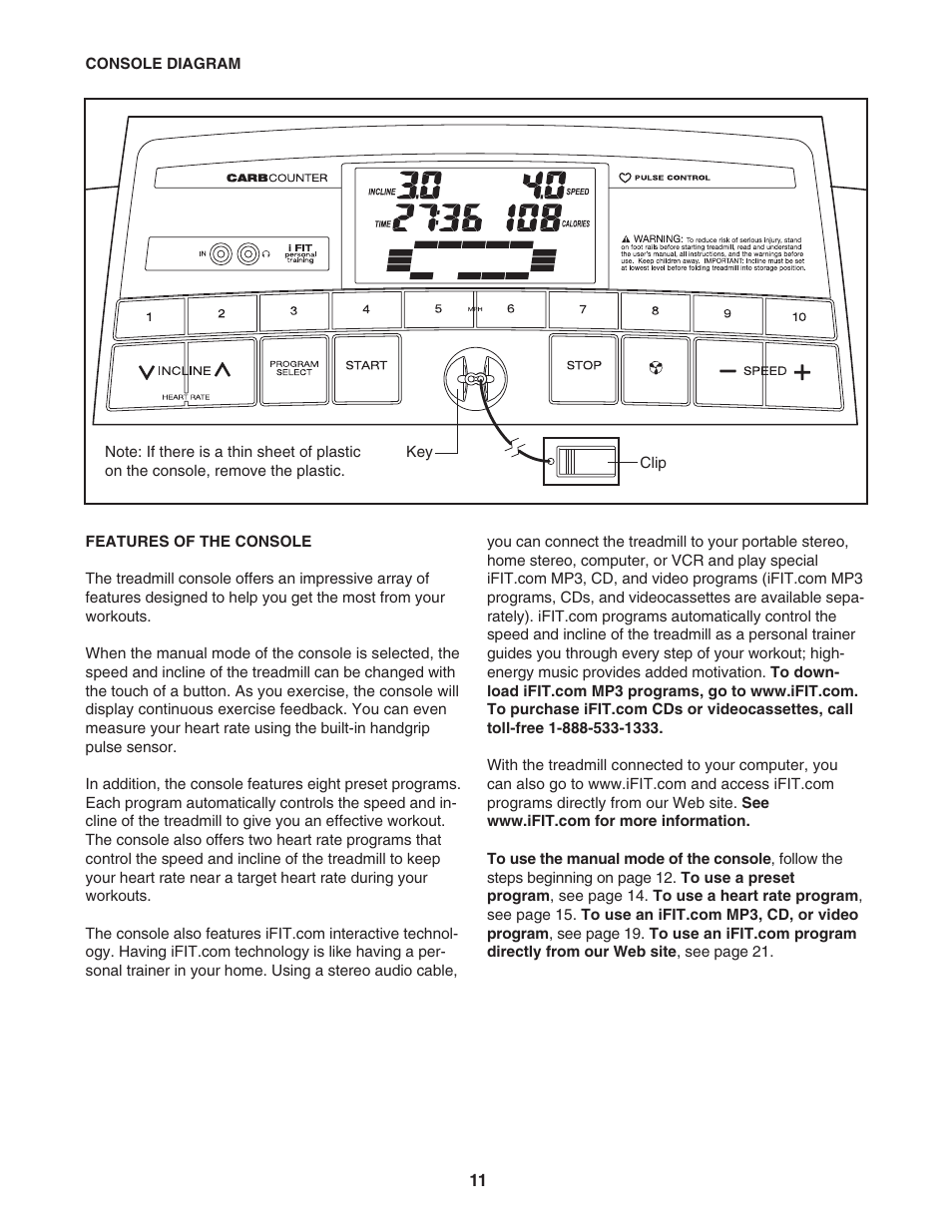 ProForm 831.295550 User Manual | Page 11 / 30