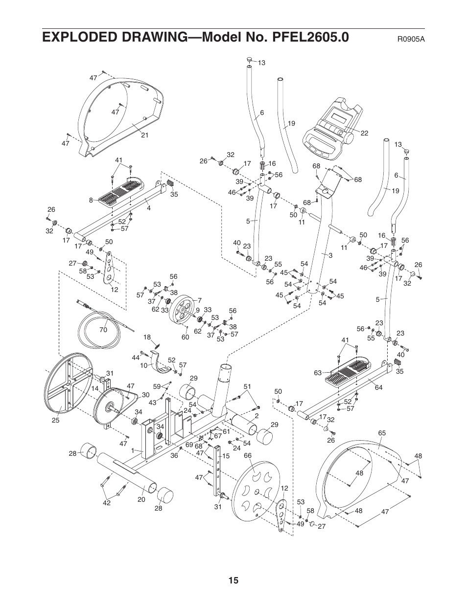 ProForm CardioCross Trainer PFEL2605.0 User Manual | Page 15 / 16