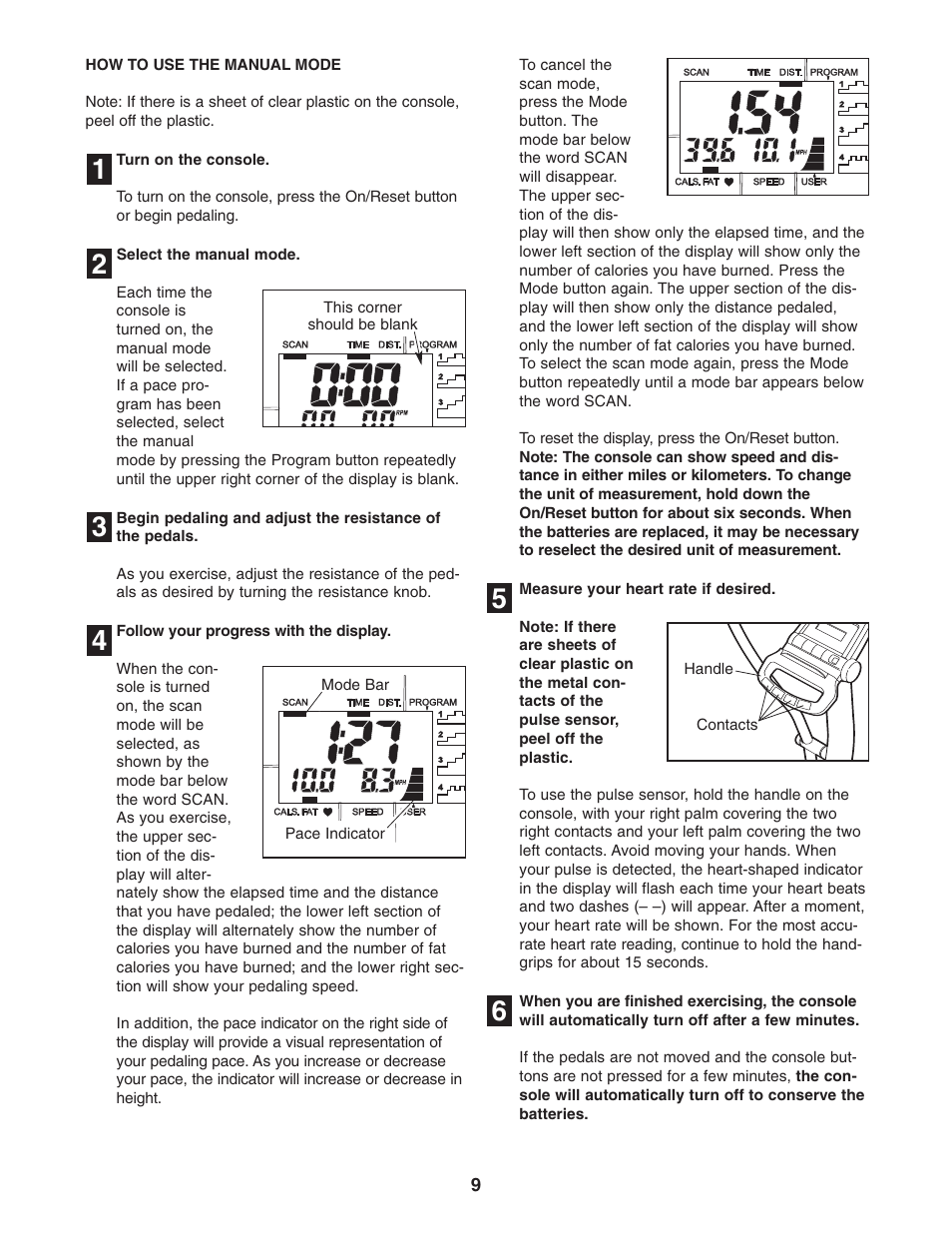 ProForm CardioCross Trainer PFEL2605.0 User Manual | Page 9 / 16