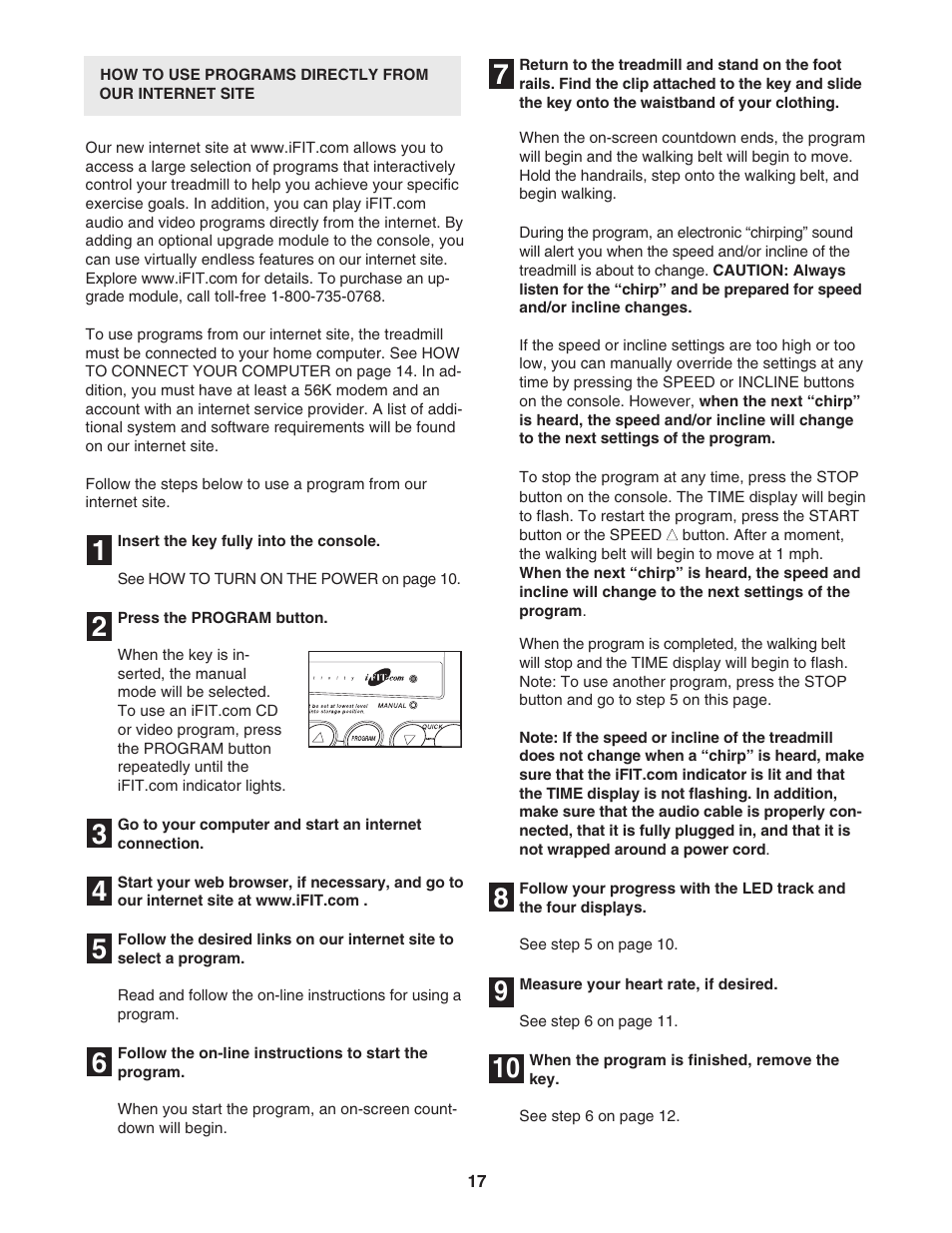 ProForm 831.299480 User Manual | Page 17 / 26