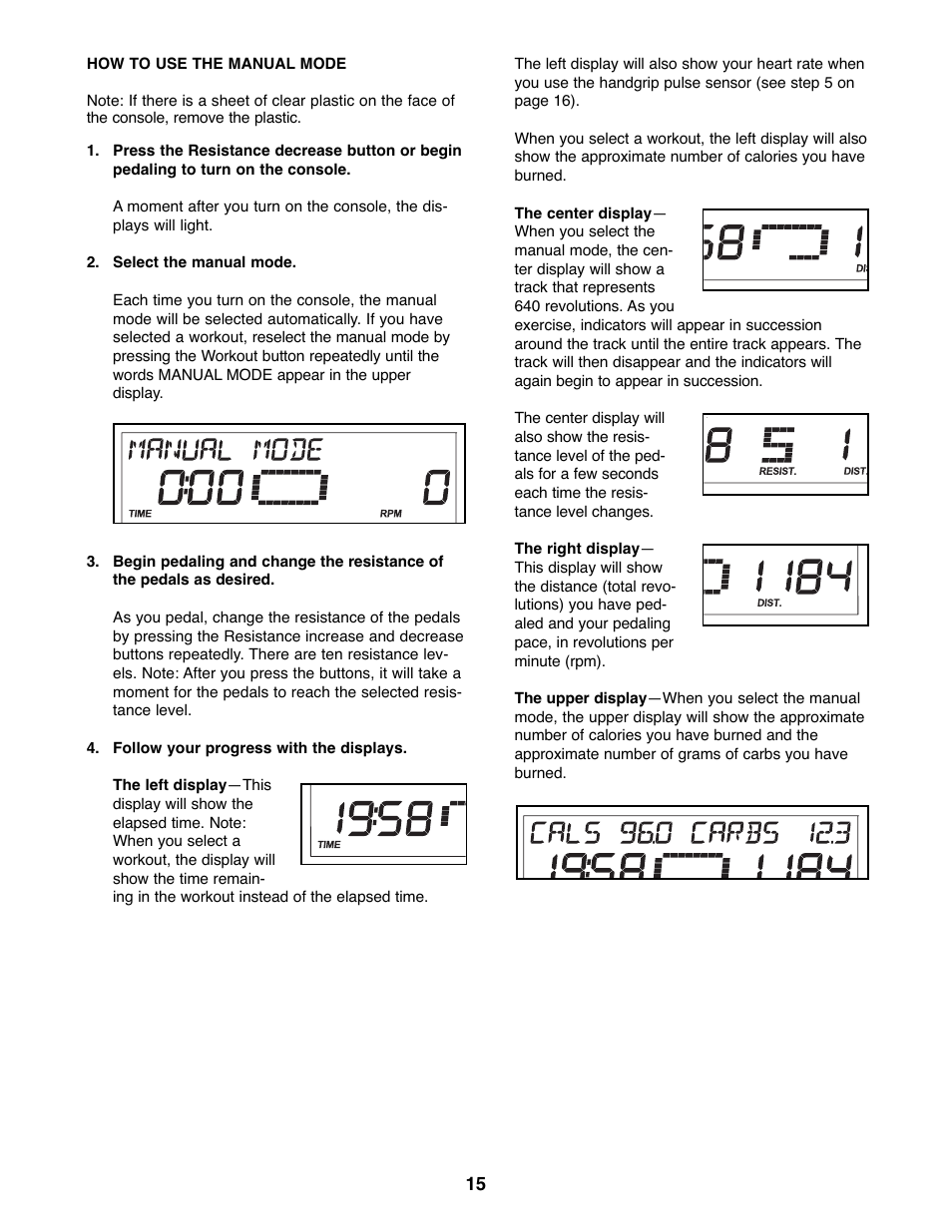ProForm 831.23744.0 User Manual | Page 15 / 28