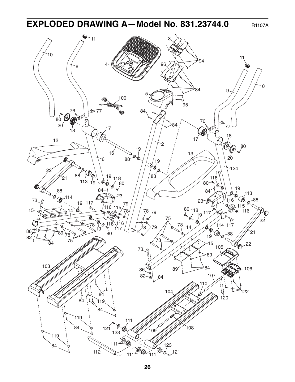 ProForm 831.23744.0 User Manual | Page 26 / 28