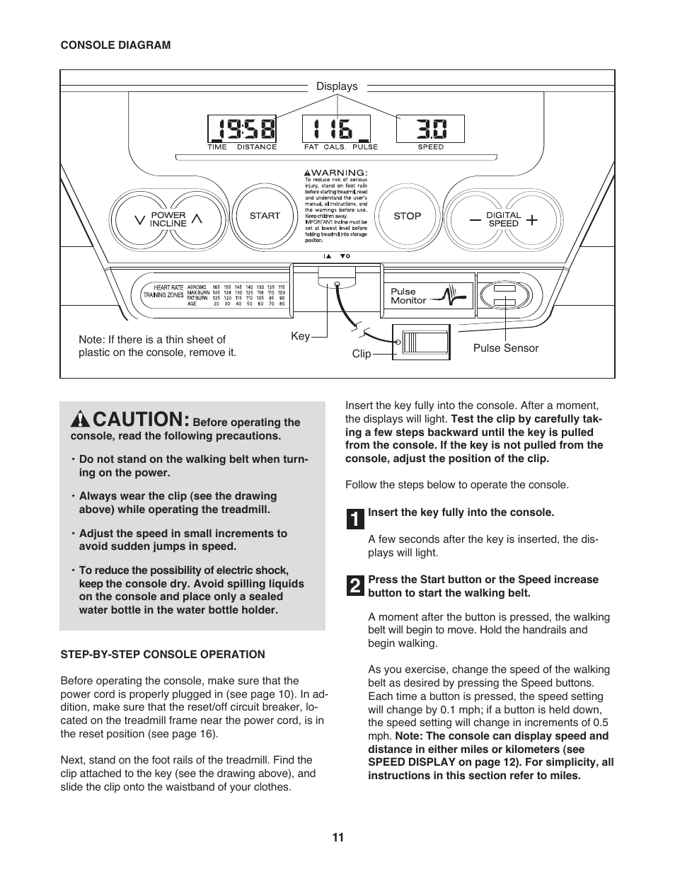 21 caution | ProForm Crosswalk DTL32941 User Manual | Page 11 / 23