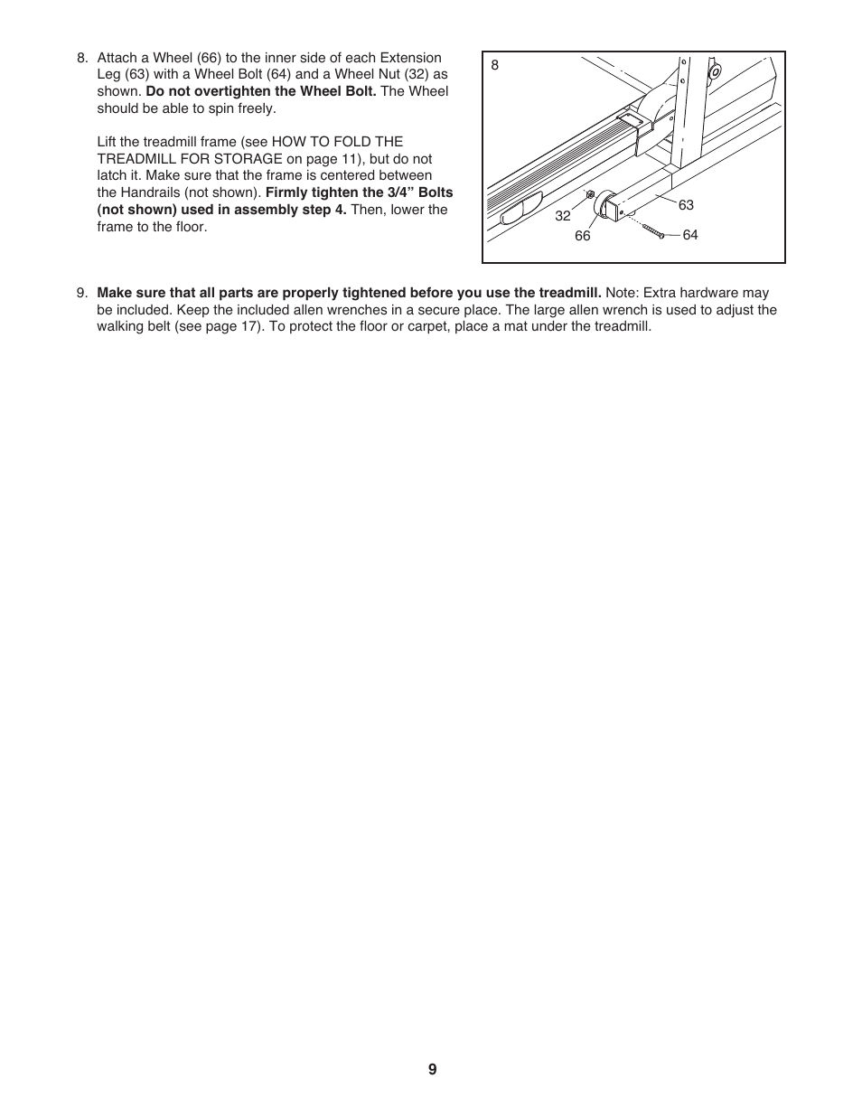 ProForm Crosswalk DTL32941 User Manual | Page 9 / 23