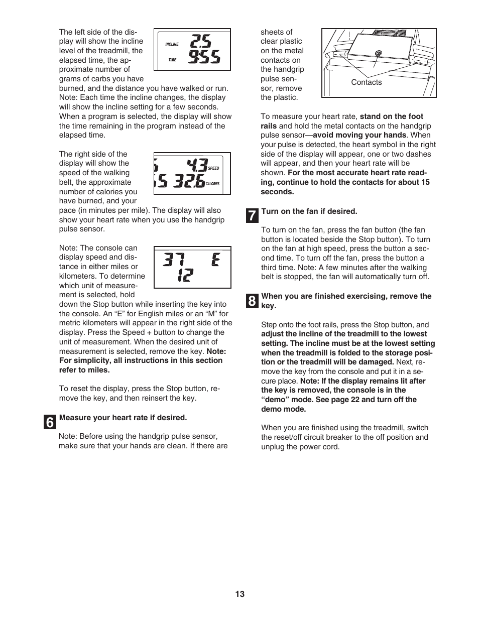 ProForm 400 GL User Manual | Page 13 / 30