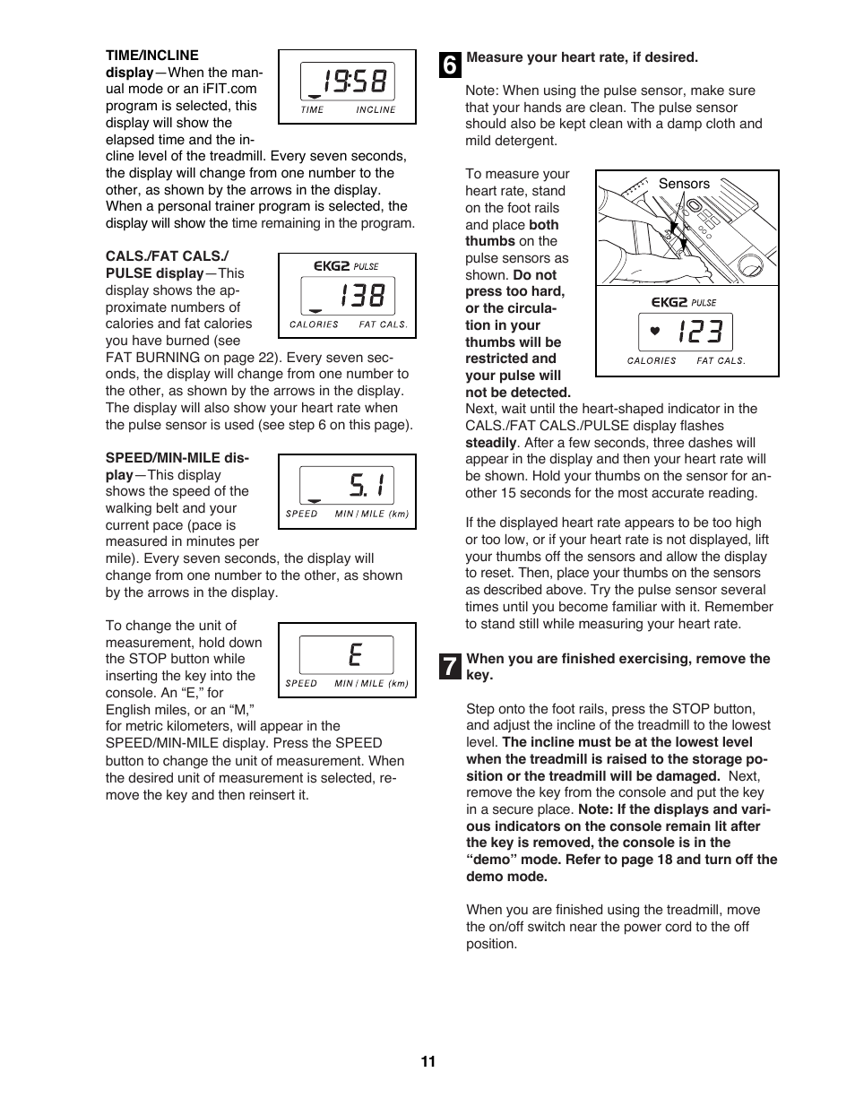 ProForm 725FP PFTL69100 User Manual | Page 11 / 26