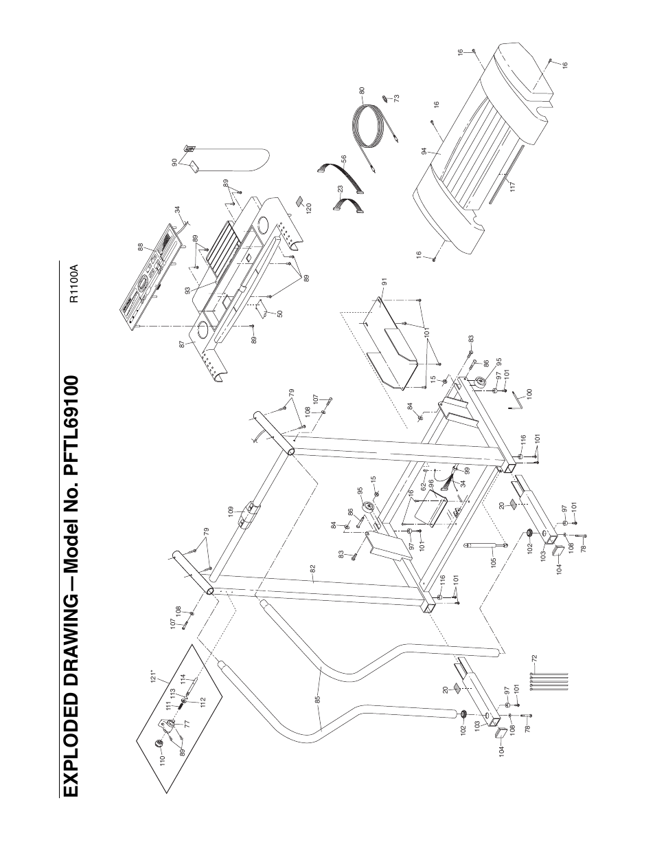 R1100a | ProForm 725FP PFTL69100 User Manual | Page 25 / 26