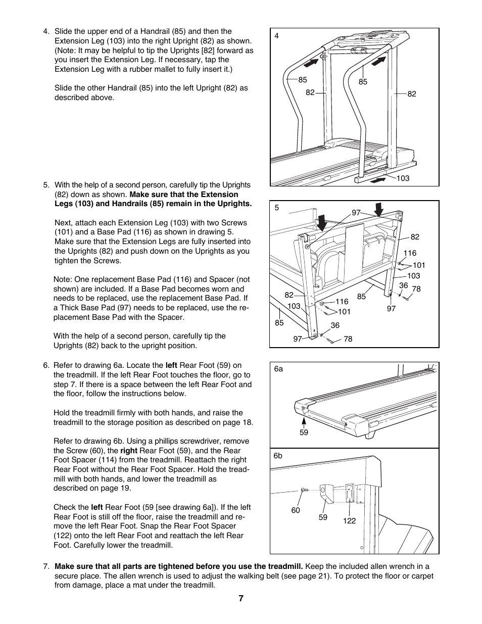 ProForm 725FP PFTL69100 User Manual | Page 7 / 26