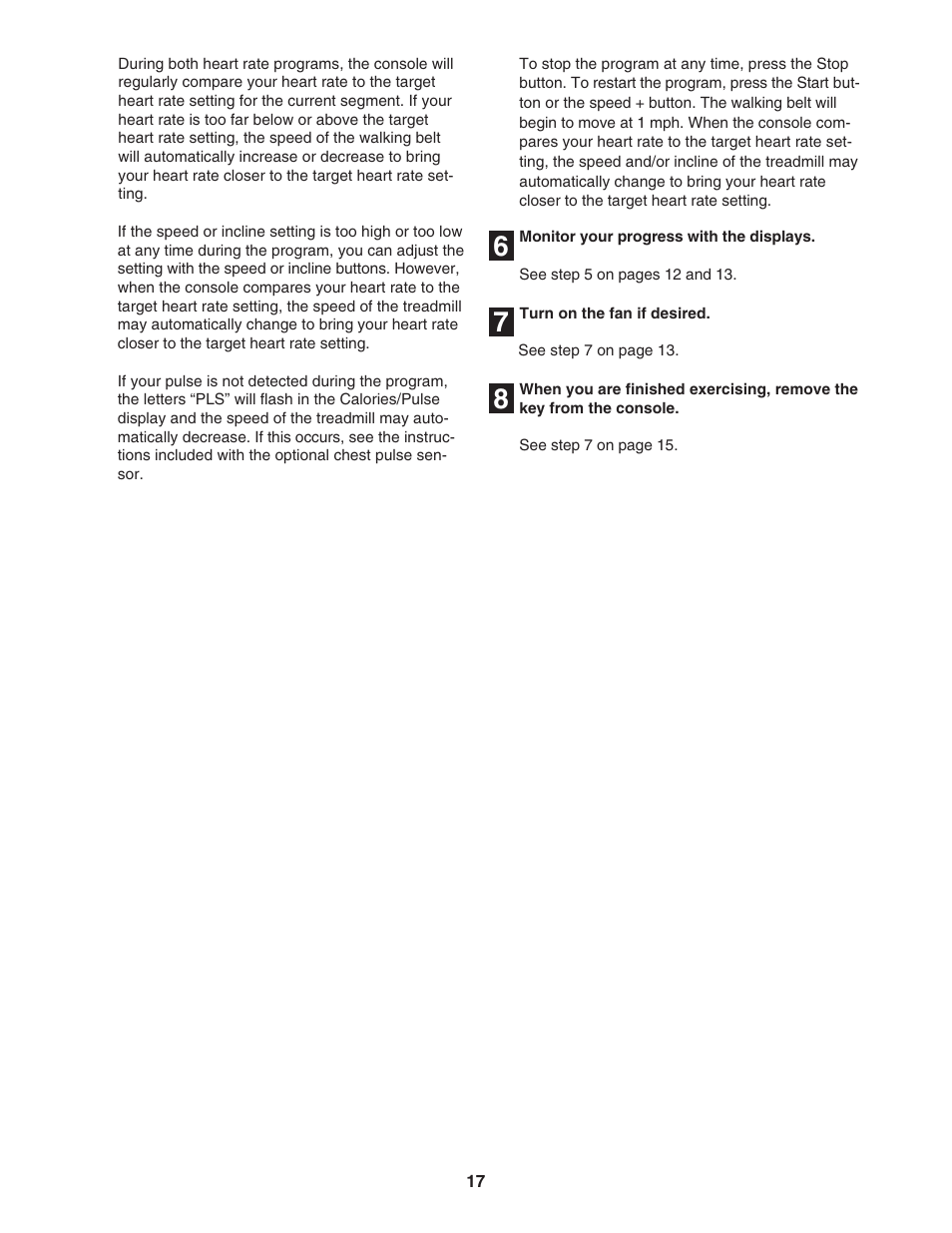 ProForm 975 PFTL91206.0 User Manual | Page 17 / 32