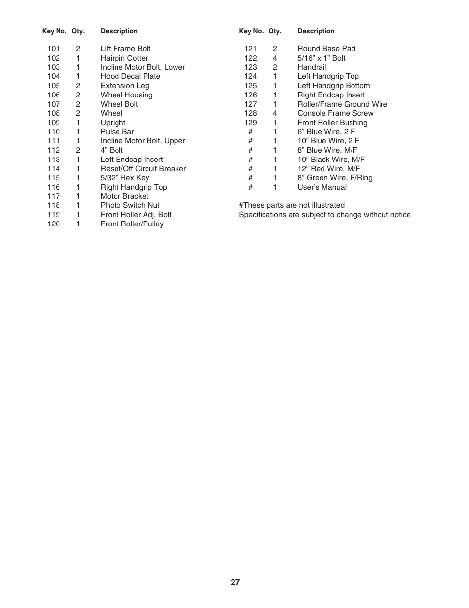 ProForm 975 PFTL91206.0 User Manual | Page 27 / 32