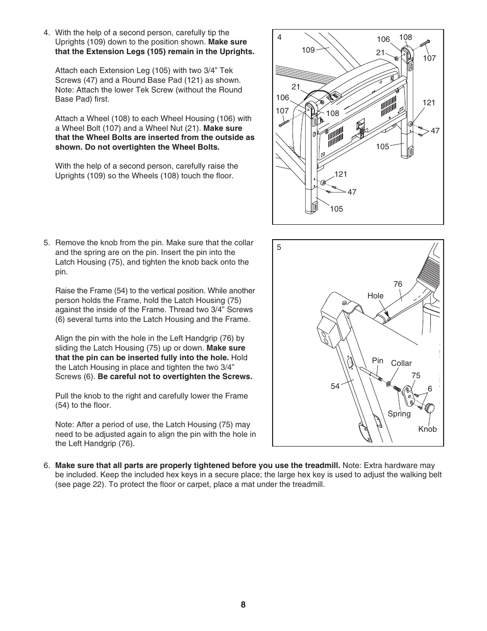ProForm 975 PFTL91206.0 User Manual | Page 8 / 32
