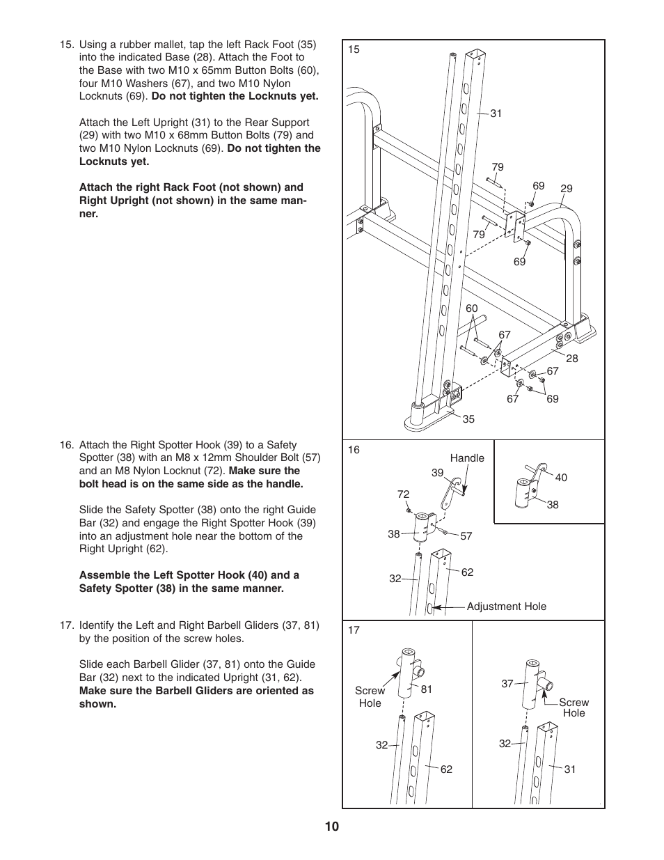 ProForm PFB38031 User Manual | Page 10 / 23