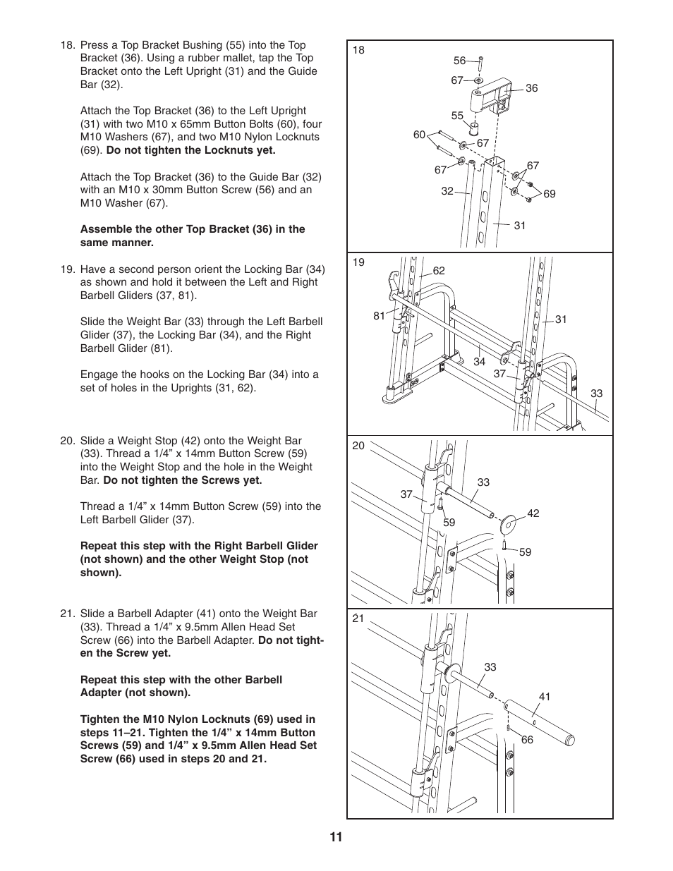 ProForm PFB38031 User Manual | Page 11 / 23