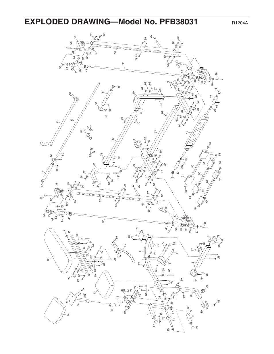 R1204a | ProForm PFB38031 User Manual | Page 22 / 23