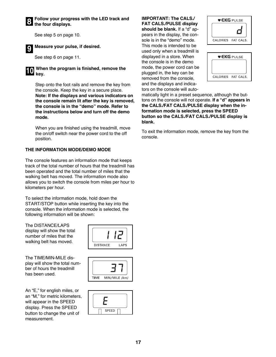 ProForm 590QS 831.299243 User Manual | Page 17 / 26