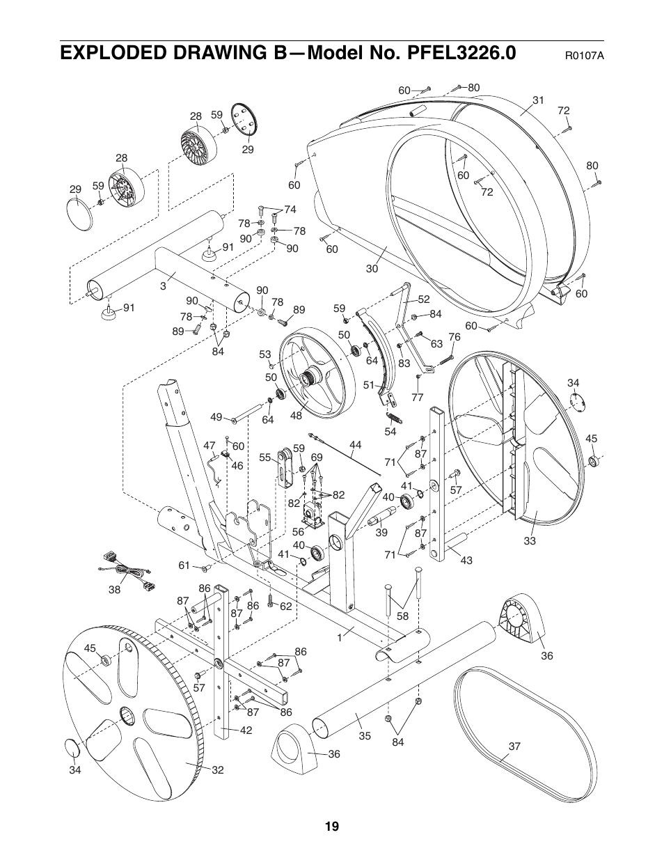ProForm 330 PFEL3226.0 User Manual | Page 19 / 20