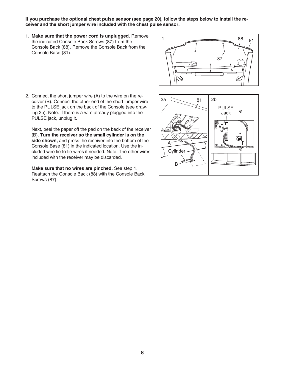 ProForm 785ss PFTL79103 User Manual | Page 8 / 30