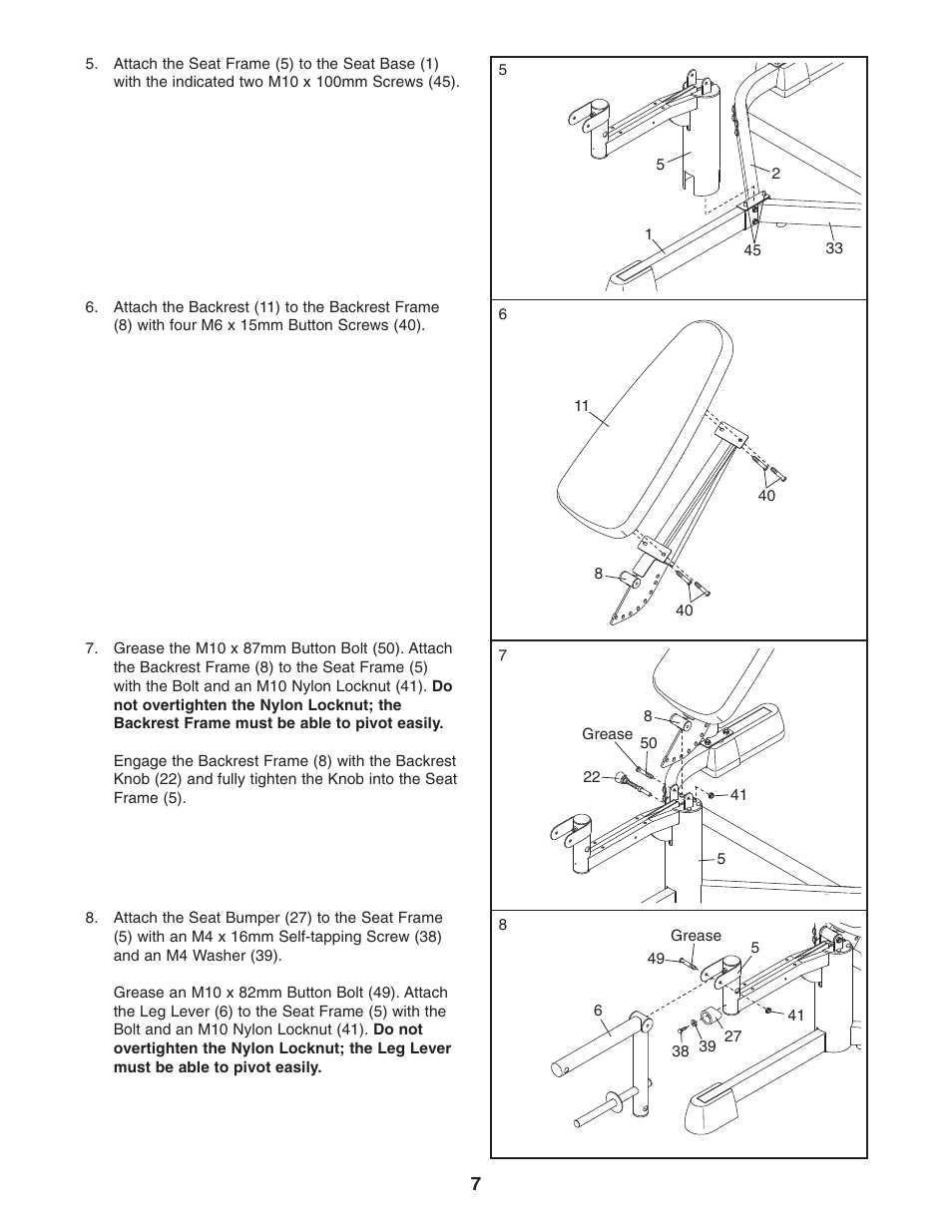ProForm PFANBE2525.0 User Manual | Page 7 / 16