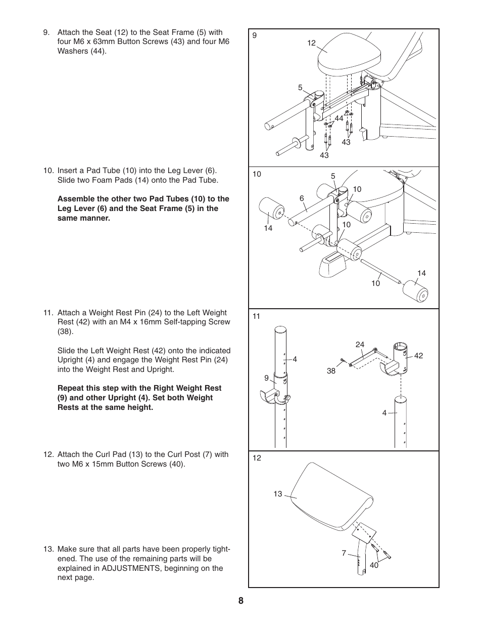 ProForm PFANBE2525.0 User Manual | Page 8 / 16