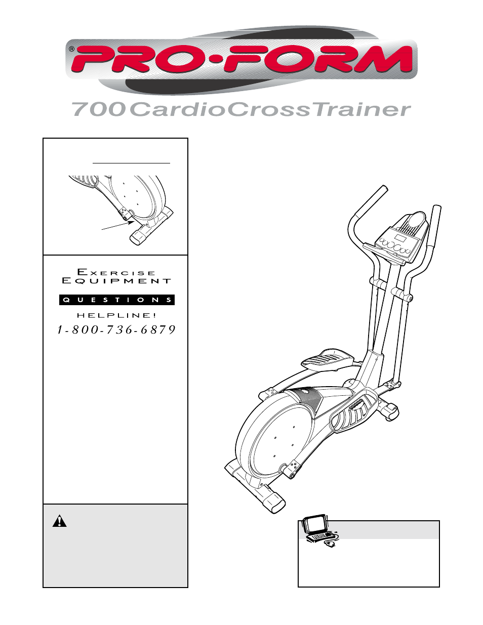 ProForm CardioCross Trainer 831.285284 User Manual | 24 pages