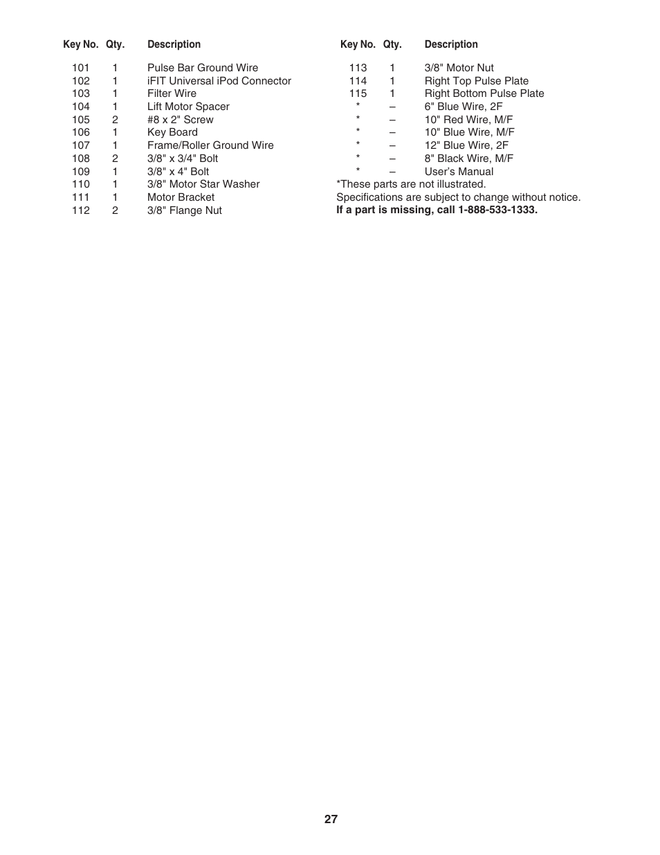 ProForm 831.24755.0 User Manual | Page 27 / 32