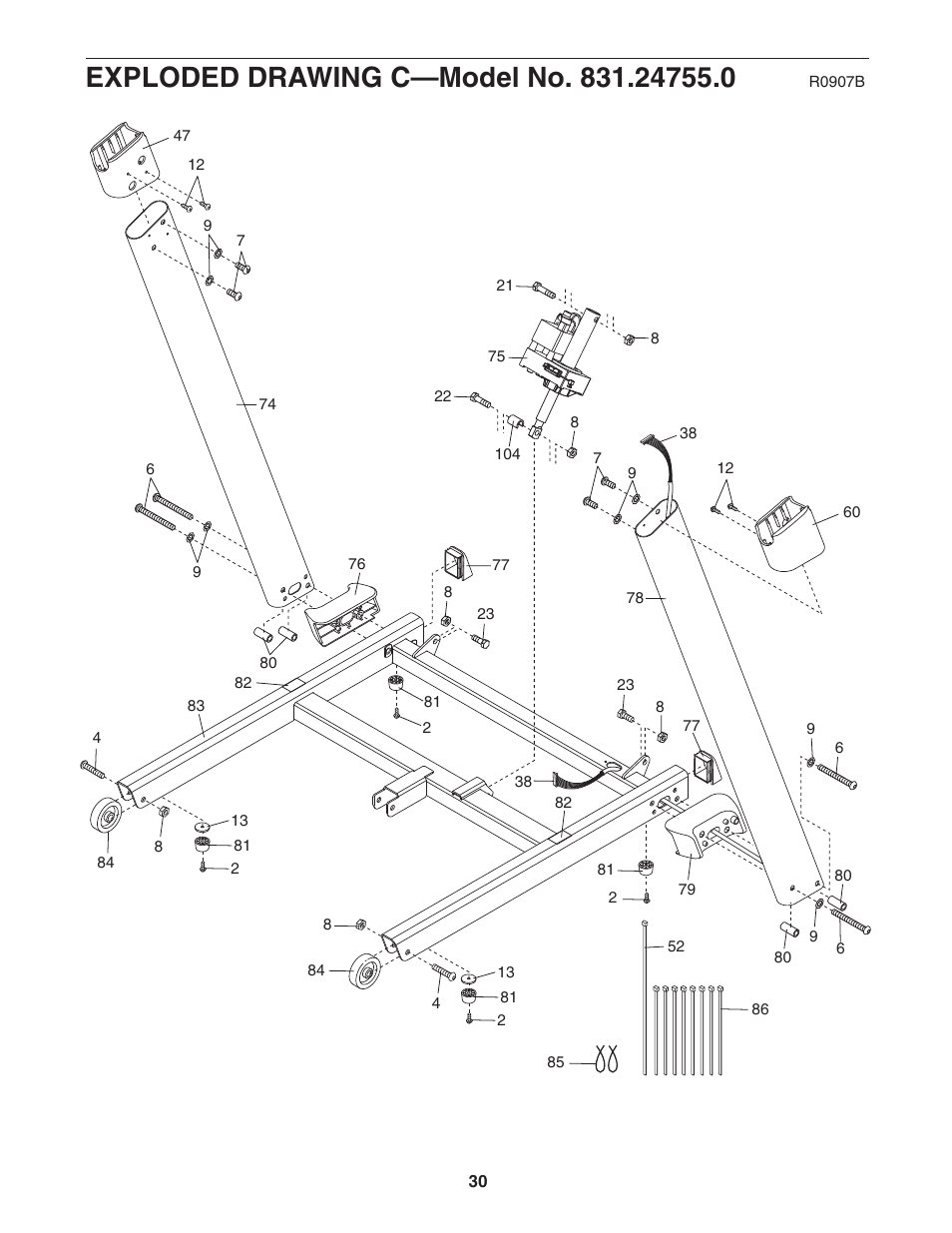 ProForm 831.24755.0 User Manual | Page 30 / 32