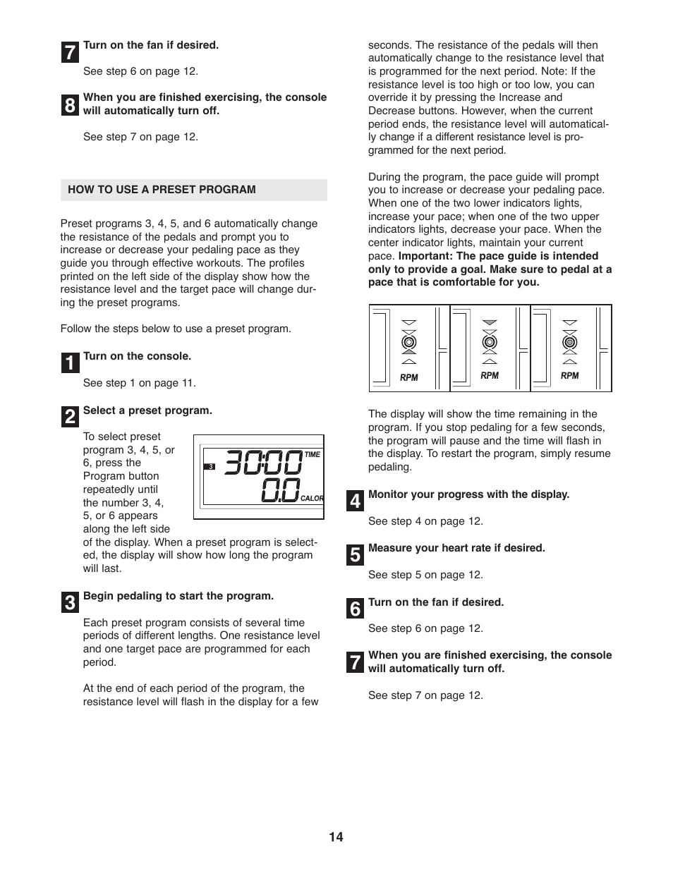 ProForm PFCCEL3906.0 User Manual | Page 14 / 20