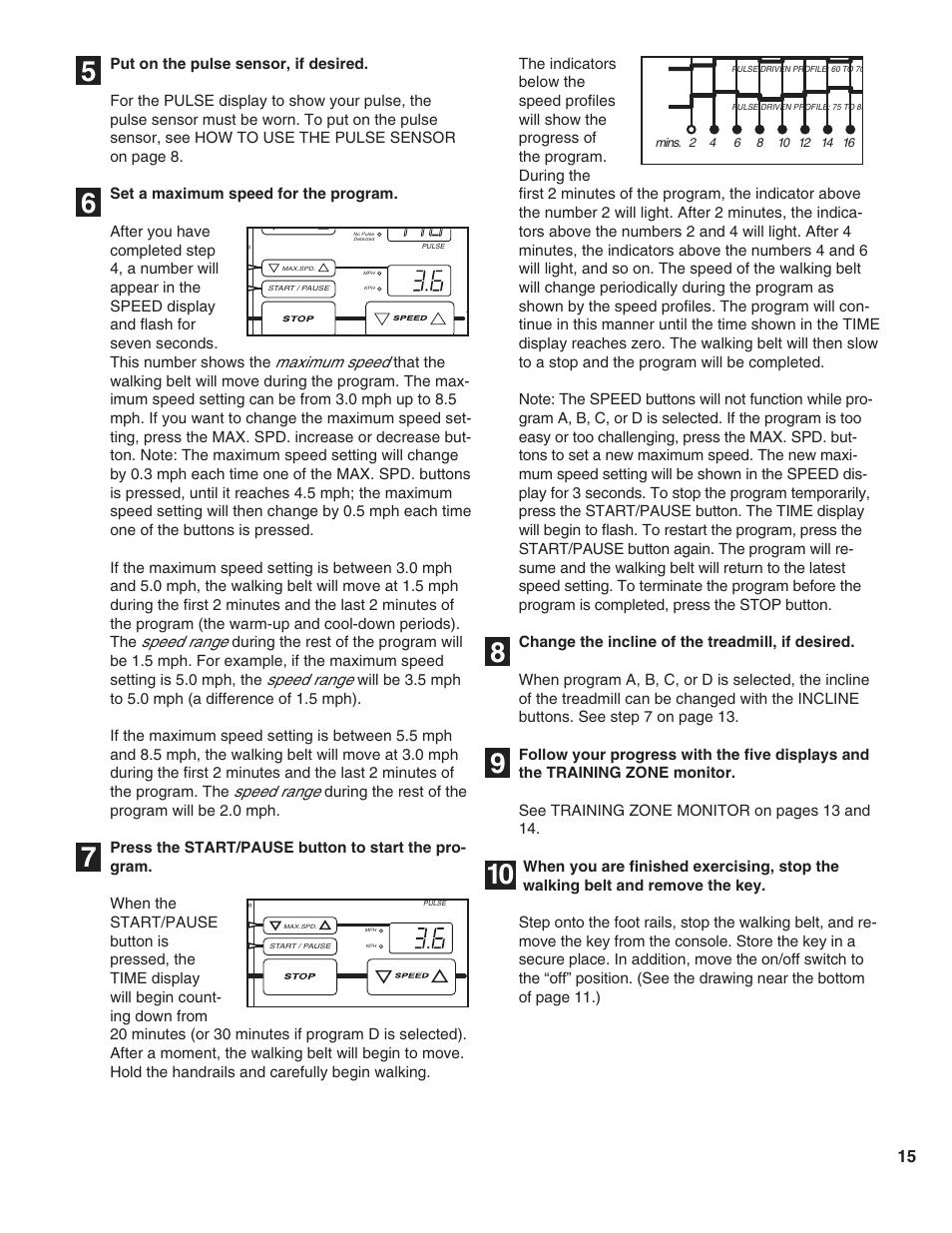 ProForm T10.0 PFTL05051 User Manual | Page 15 / 26