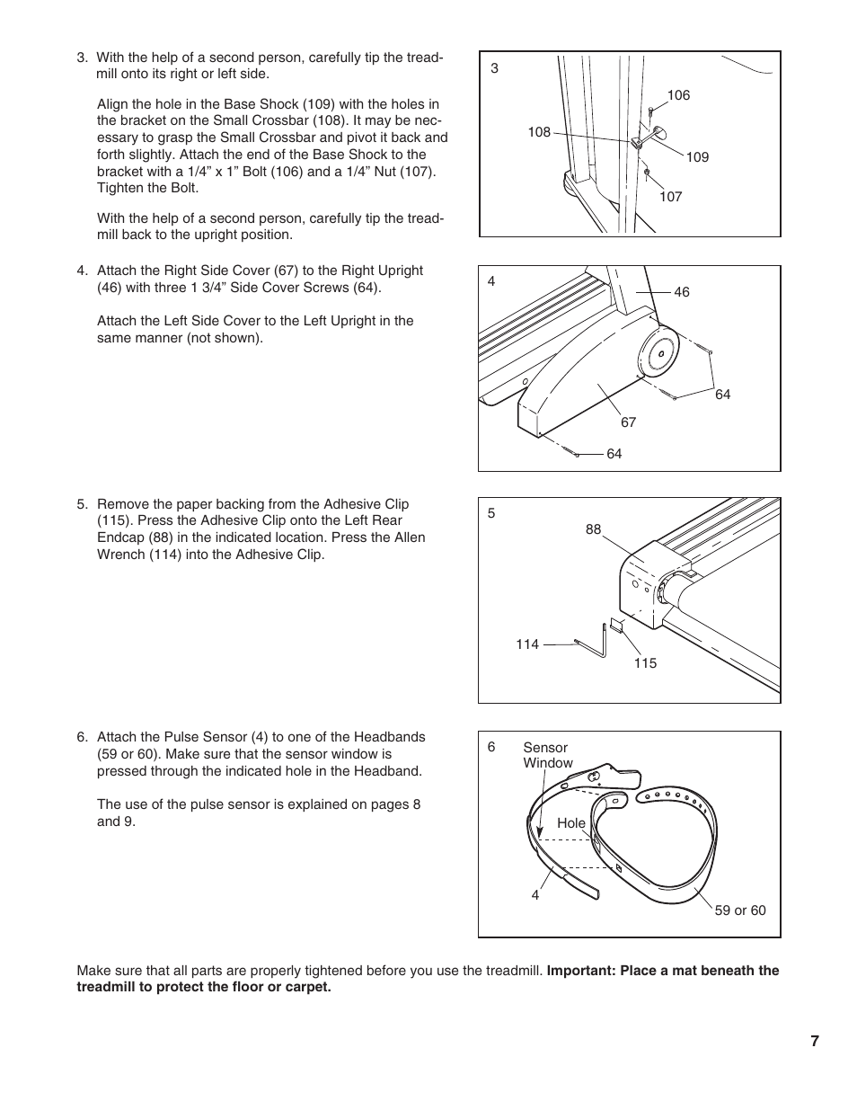 ProForm T10.0 PFTL05051 User Manual | Page 7 / 26