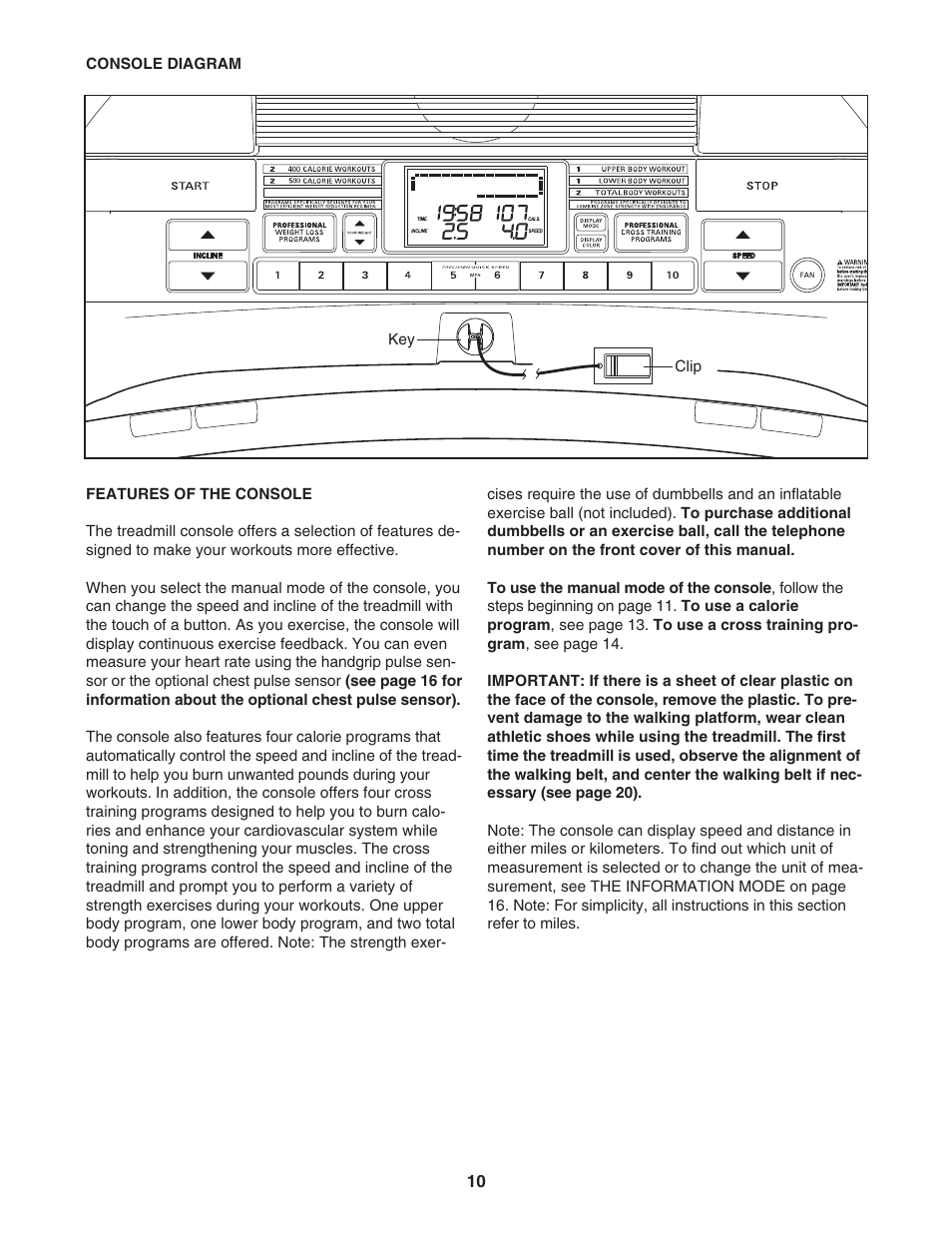 ProForm CrossTrainer PFTL57507.0 User Manual | Page 10 / 28