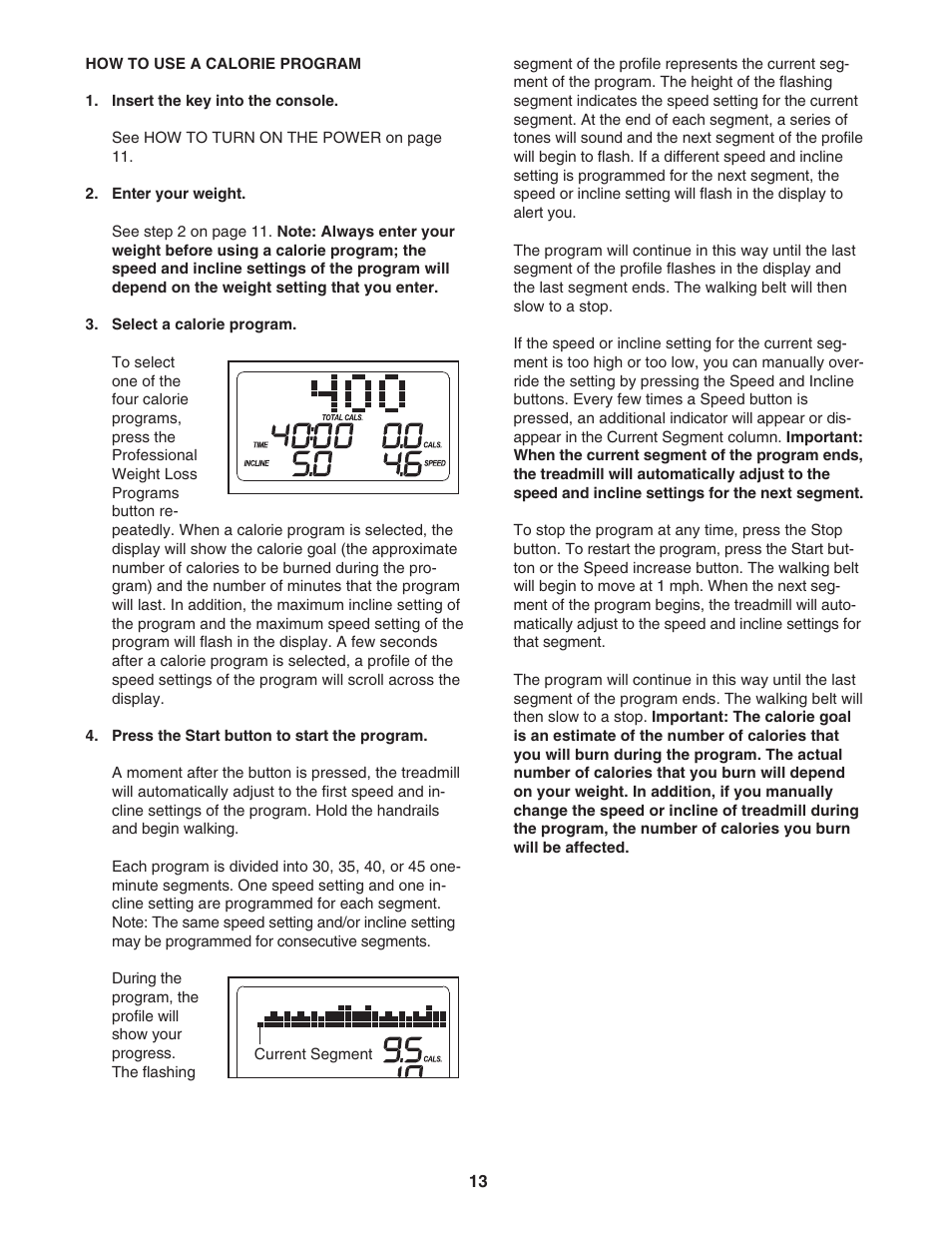ProForm CrossTrainer PFTL57507.0 User Manual | Page 13 / 28
